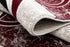 10' Red And White Abstract Runner Rug